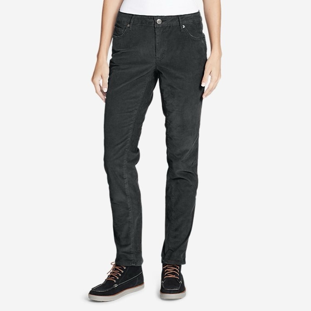 Eddie Bauer Dark Charcoal Straight-Leg Women's Pants
